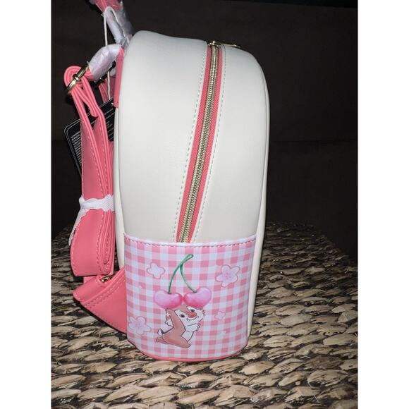 Loungefly Disney Chip 'N' Dale Cherry Basket Mini Backpack Wallet Set - Picture 6 of 9